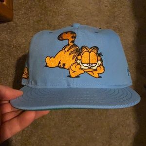 The Hundreds X Garfield light blue snapback